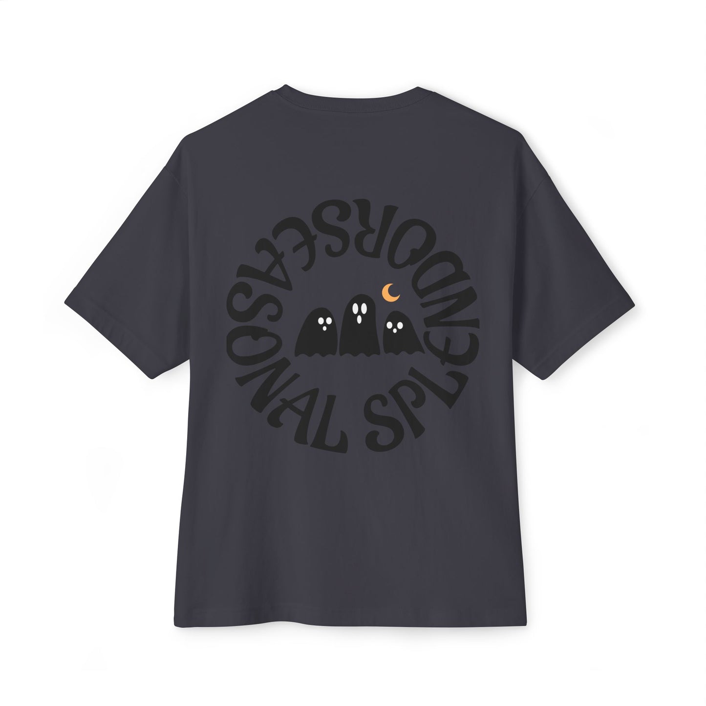 Halloween Ghostly Art Tee, Oversized Spooky Shirt, Unisex Graphic Tee, Fall Fashion, Halloween Gift, Cozy Casual Wear
