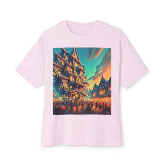 Halloween Ghostly Art Tee, Oversized Spooky Shirt, Unisex Graphic Tee, Fall Fashion, Halloween Gift, Cozy Casual Wear