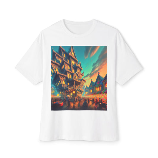 Halloween Ghostly Art Tee, Oversized Spooky Shirt, Unisex Graphic Tee, Fall Fashion, Halloween Gift, Cozy Casual Wear