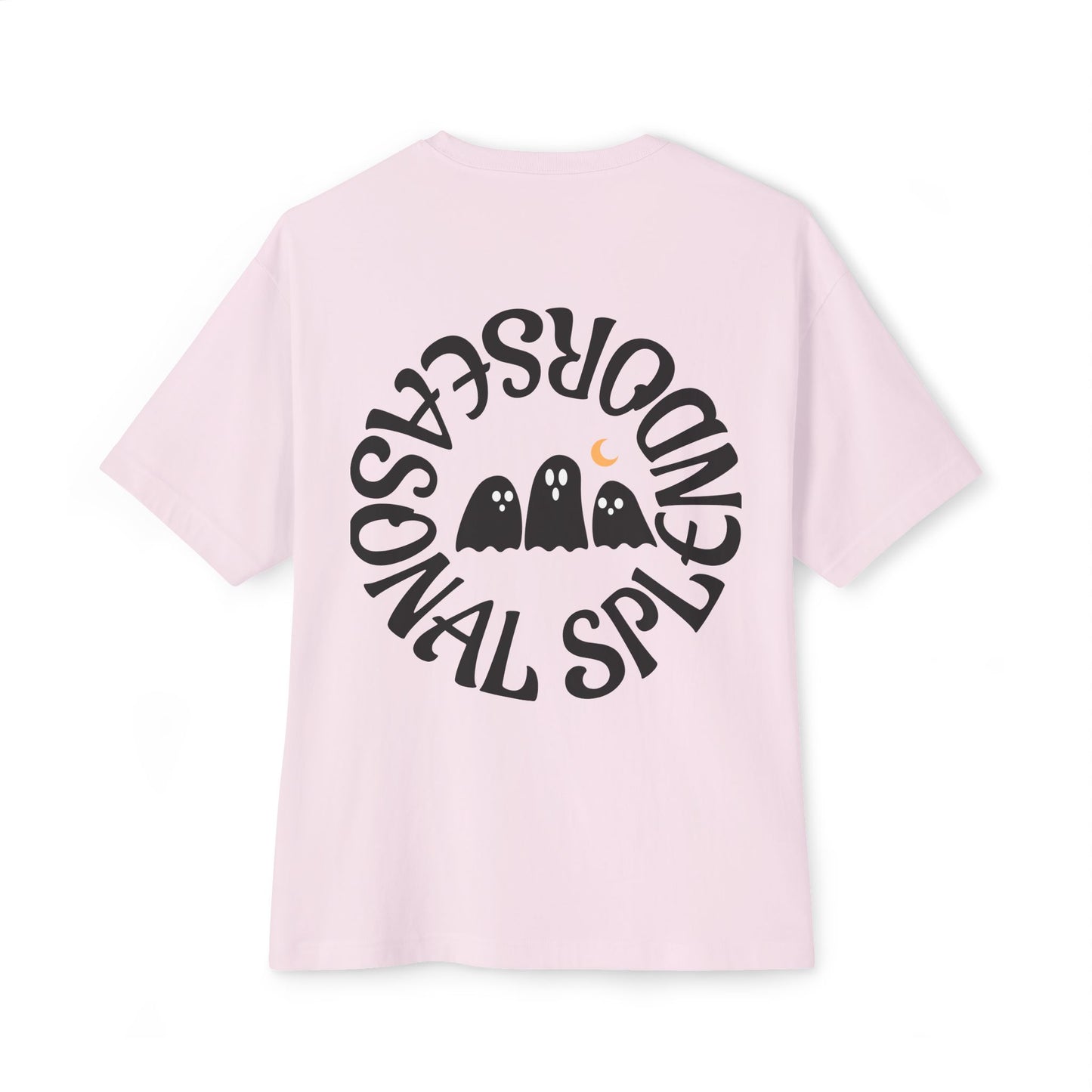 Halloween Ghostly Art Tee, Oversized Spooky Shirt, Unisex Graphic Tee, Fall Fashion, Halloween Gift, Cozy Casual Wear