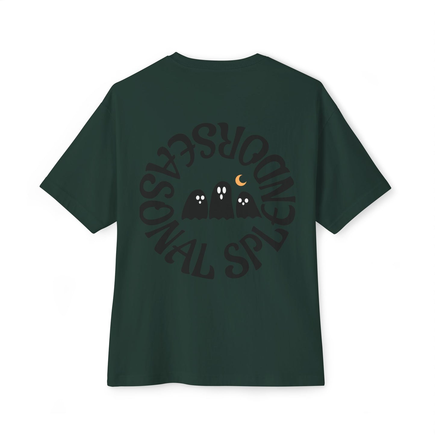 Halloween Ghostly Art Tee, Oversized Spooky Shirt, Unisex Graphic Tee, Fall Fashion, Halloween Gift, Cozy Casual Wear