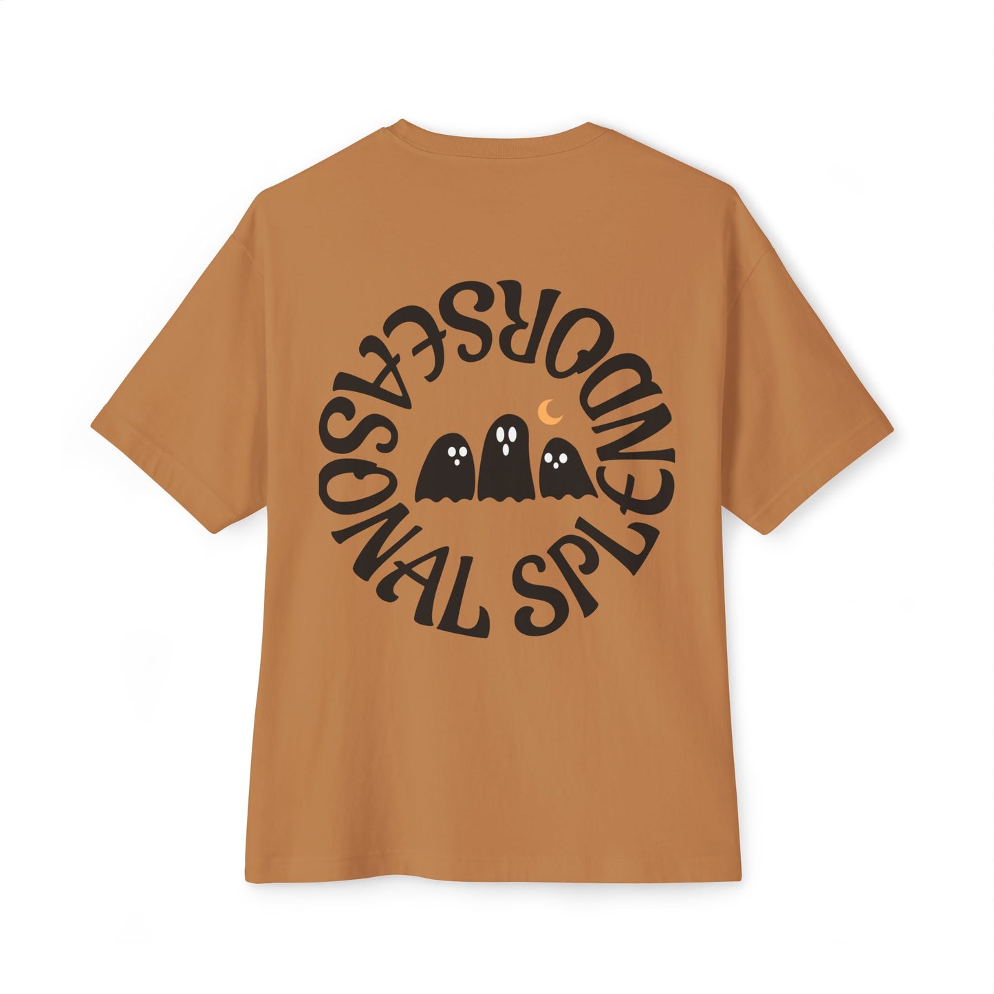 Halloween Ghostly Art Tee, Oversized Spooky Shirt, Unisex Graphic Tee, Fall Fashion, Halloween Gift, Cozy Casual Wear
